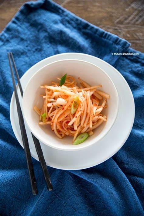 A long white crunchy vegetable from the radish family, daikon is similar in appearance to fresh horseradish but packs a lighter peppery punch similar to watercress. Daikon Radish Pickle Recipe Korean | Dandk Organizer