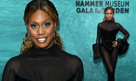 Laverne Cox Shows Off Curves In Sheer Black Bodysuit At 18th Annual