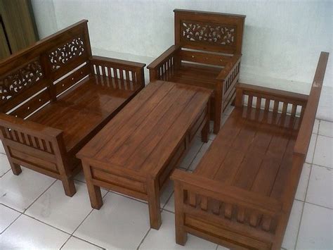 Pembuatan lemari bufet tv kayu model minimalis. 21 Model Kursi Tamu Kayu Jati Minimalis Terbaru 2018 ...