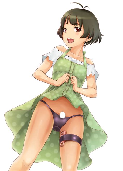 Rule 34 Akizuki Ryou Anal Antenna Hair Bare Shoulders Black Panties