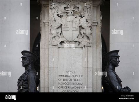 War memorial hero in Cornhill, City of London remembering those killed