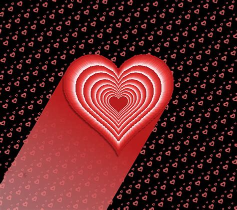 In Love 929 Black Corazones Pattern Pink Romance Supreme Trista Hogue Hd Wallpaper Peakpx