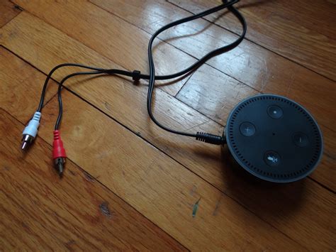 Press and hold the microphone off and volume down buttons at the same time for. How to Connect the Echo Dot to External Speakers | Spinditty