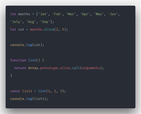Javascript Array Slice Example | Array.prototype.slice()