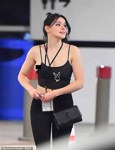 Ariel Winter Suffers Crop Top Wardrobe Malfunction On Night Out Daily Mail Online