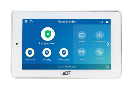 Adt Command Secondary Color Touchscreen Keypad Zions Security