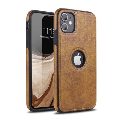 Luxury Vintage Pu Leather Back Cover For Iphone 11 11 Pro 11 Pro Max