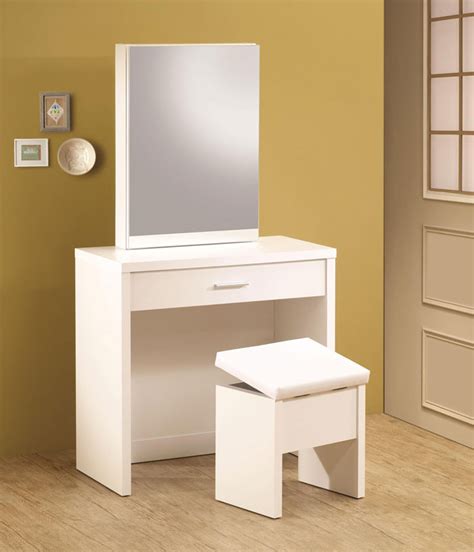 Bermuda white twin headboard night stand vanity with bench. White Vanity CO 290 | Bedroom Vanity Sets