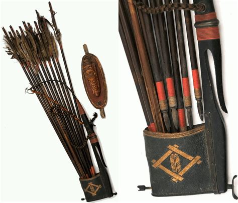 Shiko Yebira A Type Of Quiver With Ya Arrows Archery Bows Archery Supplies Traditional