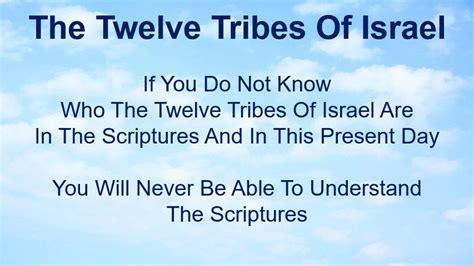 The Twelve Tribes Of Israel Hebrew Israelite Of The Seed Of Abraham