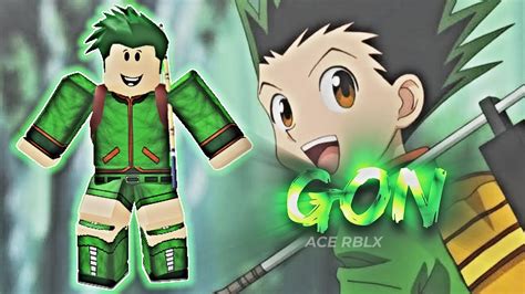 How To Make Gon Freecss Avatar In Roblox┃hunter X Hunter Youtube