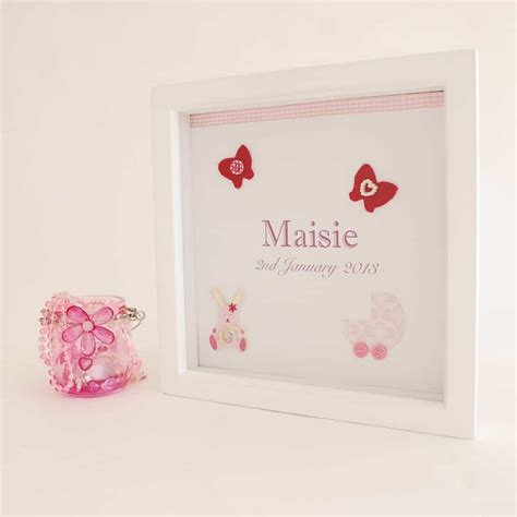 Personalised Name Frame Butterflies The Little Lavender Tree