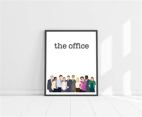 The Office Tv Show Poster On White Wall
