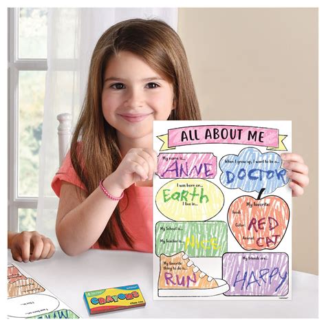 Back To School All About Me Activity Sheets Pop Party Supply