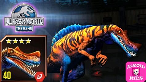 Irritator Max Level 40 Jurassic World The Game Youtube