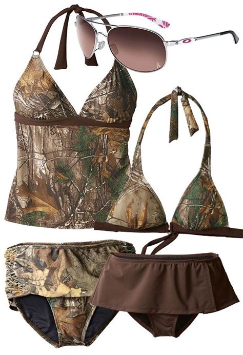 Mix And Match These Camo Swimsuit Pieces Camo Swimsuit Camo Outfits