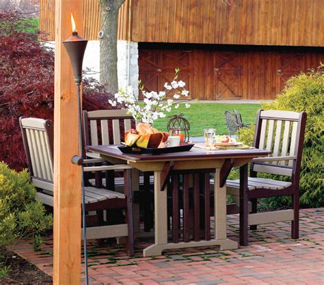 Take comfort in our quality amish crafted outdoor furniture. Amish Poly Patio Furniture Dining Set | Patio furniture ...