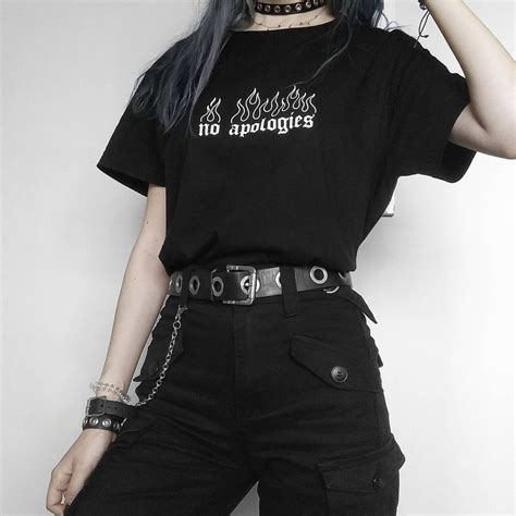 Skydance ⛓ Grunge Aesthetic On Instagram “our No Apologies Tee Is Nearly Sold Out 🌡️ Grab It On