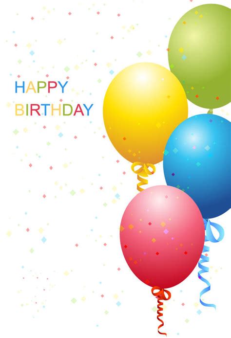 Vector Birthday Template Free 123freevectors