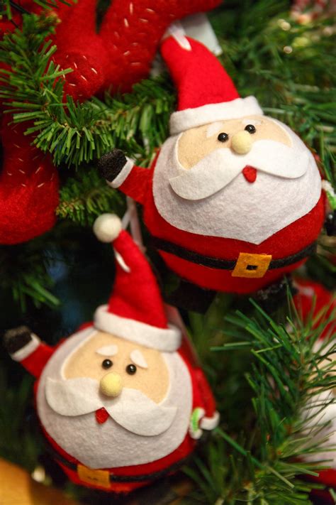 Diy Santa Claus Ornaments Diy Wooden Felt Santa Claus Decoration