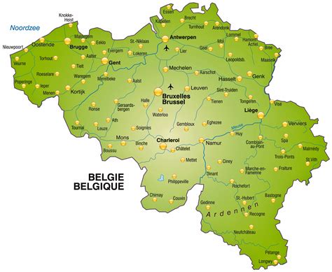 Droom jij van een trendy en gezellig interieur? Belgie landkaart | Afdrukbare plattegronden van Belgie ...