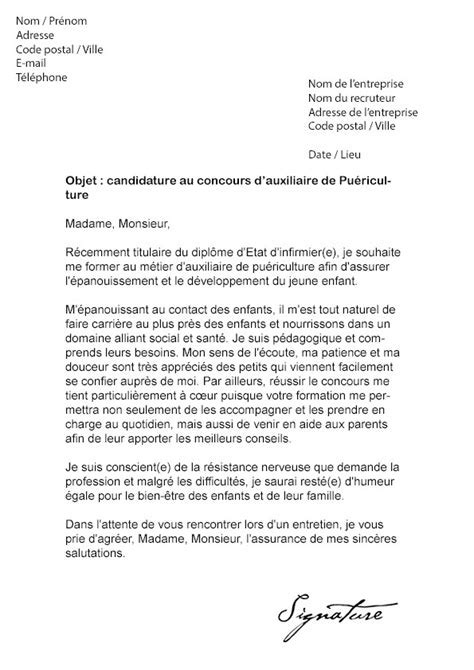 Lettre de motivation pour un emploi de chef de produit. Lettre de motivation stage auxiliaire de puériculture - exemples gratuits de lettre de