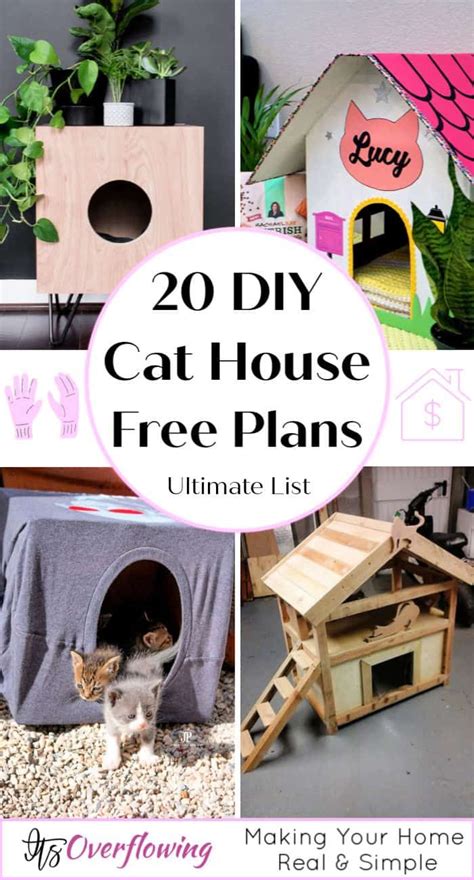 20 Free Diy Cat House Plans Cat House Diy Cat House Diy Cardboard