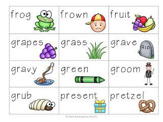 Get all 1527 words beginning with gr here! br, cr, dr, fr, gr, pr, tr, 'r' Word Blend Activty ...