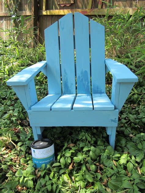 Adirondack Chair Painted In Blue Montana Sky ~ This Was Painted By A