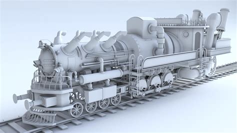 Train Steampunk 3d Model