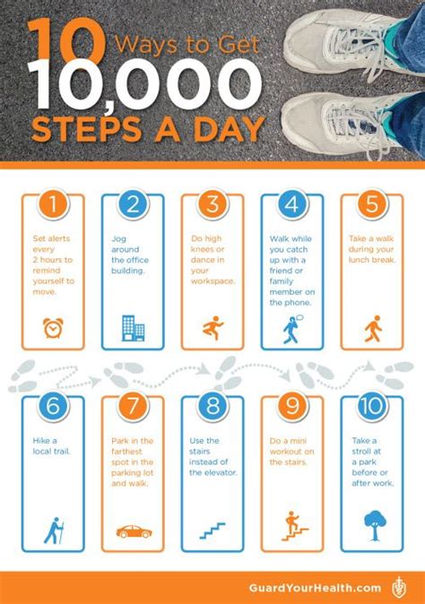 10 Ways To Get 10000 Steps A Day 10000 Steps A Day 10 Things