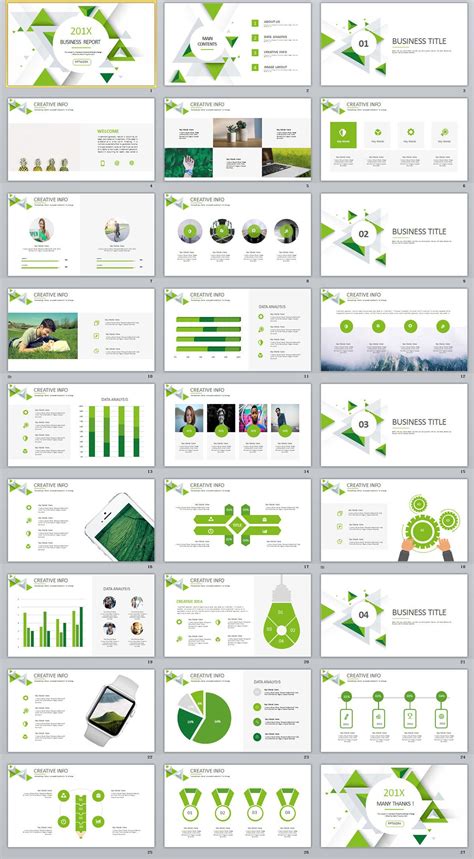 27 Green Business Dynamic Powerpoint Presentations Tem On Behance