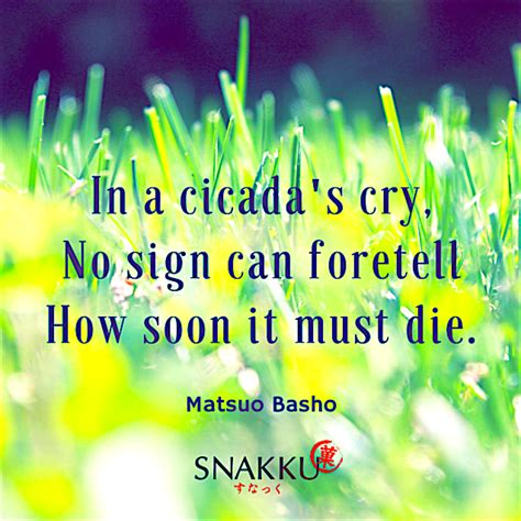 Japanese Haiku Poem By Matsuo Basho Showing The Fragility Of Life