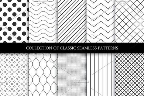 Minimal Seamless Geometric Patterns By Expressshop On Creativemarket