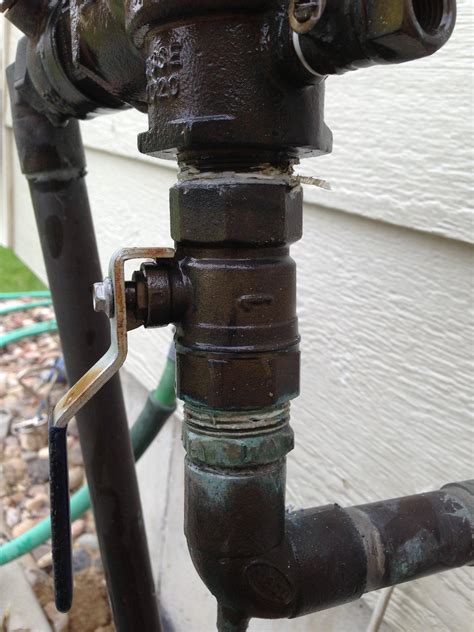 Plumbing How Do I Fix Leaking Sprinkler Line From This Valve Home