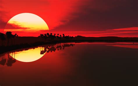 Sunset Red Sun Wallpapers Hd Desktop And Mobile Backgrounds