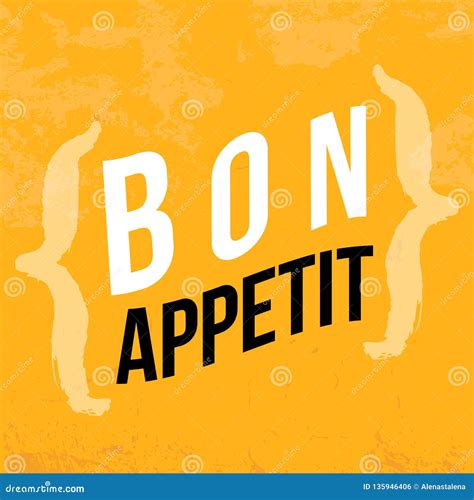 Bon Appetit Poster Design Illustration For Wall Typography Wallpaper