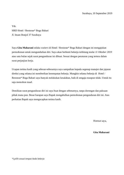 Comsurat pengunduran diri dibutuhkan dalam proses pengunduran diri atau resign sesuai prosedur dari perusahaan atau jabatan tertentu. 10 Contoh Surat Pengunduran Diri (Resign) dengan Alasan yang Baik dan Sopan