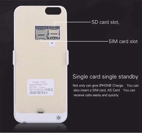 Maybe you would like to learn more about one of these? 3500mAh Power Bank Backup Battery Case Charger Cover SD SIM Card Slot Phone for iPhone 6/6s 4.7 ...