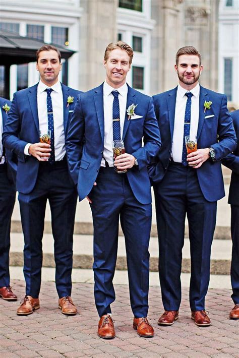 Navy Wedding Groomsmen Attire Bespoke Ad Weddingplanning Wedding