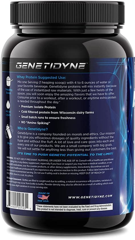 Genetidyne Isolate Whey Protein Fruity Cereal Flavor Protein Powder Dr