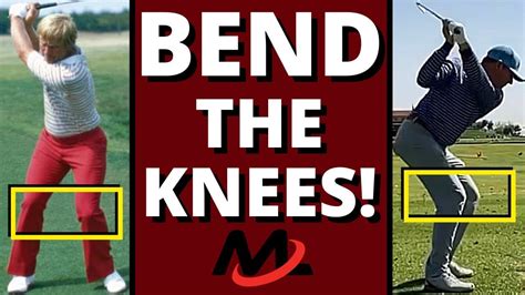 Stop Straightening Your Legs To Start The Downswing Bend The Knees