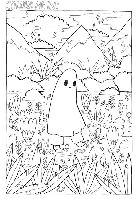 Aesthetic Coloring Pages Printable