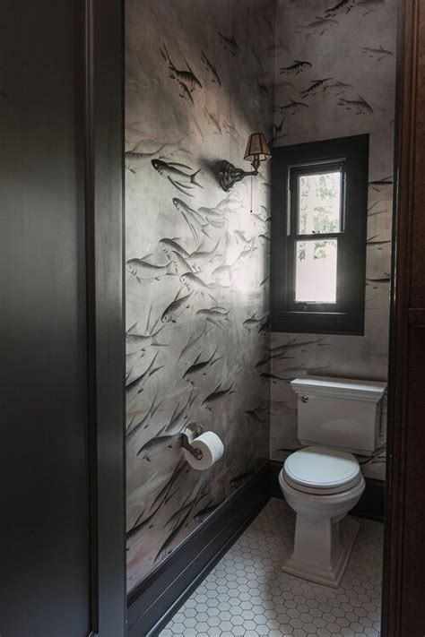 Fish Wallpaper In Bathroom Toilet Room Decor Bathroom