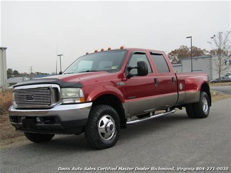 2002 Ford F 350 Super Duty Lariat 73 Diesel 4x4 Crew Cab Long Bed Dually