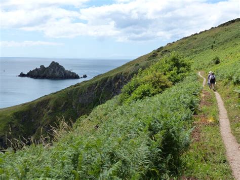 Walkers On The Coast Path © Rob Purvis Cc By Sa20 Geograph Britain
