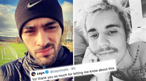 Zayn Responds To Justin Bieber Music Collaboration Rumours On Twitter