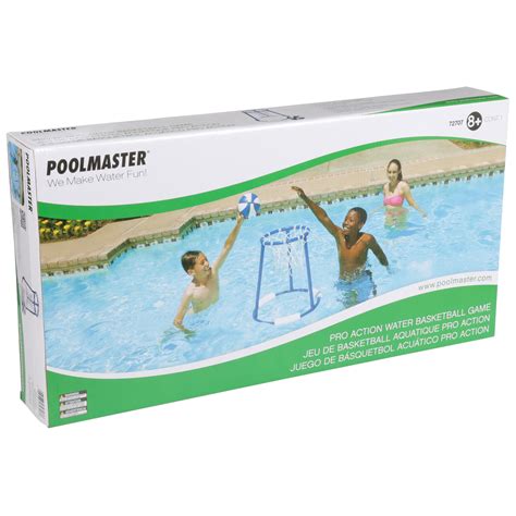 Poolmaster Vinyl Pro Action Water Basketball Pool Games Blue