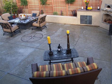 Concrete Patios Outdoor Design Landscaping Ideas Porches Decks