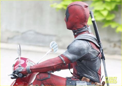 Full Sized Photo Of Deadpool Rides His Scooter In New Set Photos 07